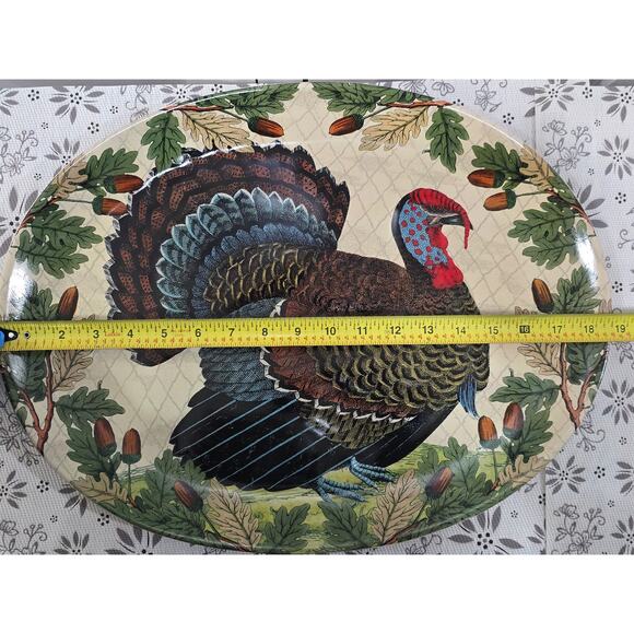 NWT John Derian 2024 Turkey Stoneware Serving Platter – Holiday Collectible - Picture 6 of 10